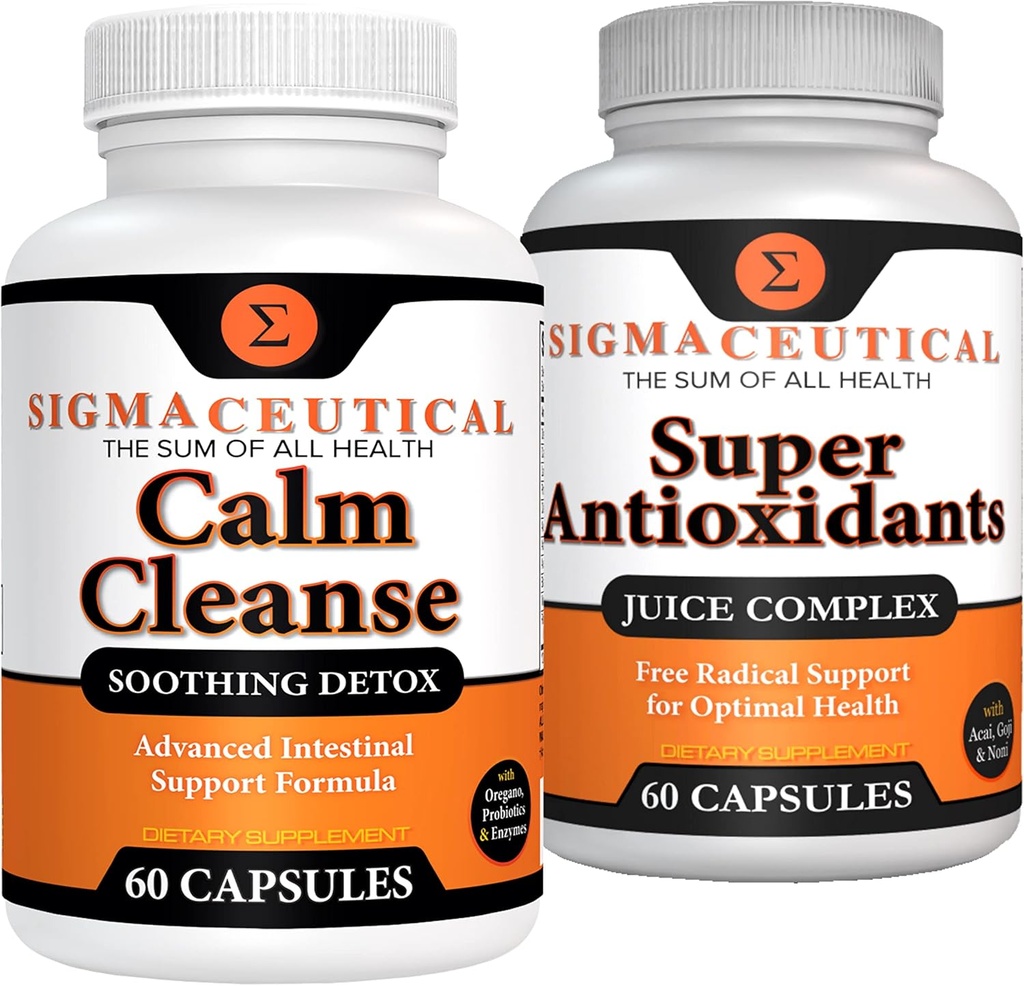 Rolig rengøring Lindrende Detox + Super antioxidant Juice Complex Bundle
