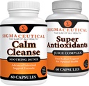 Rolig rengøring Lindrende Detox + Super antioxidant Juice Complex Bundle