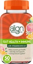 Justér probiotisk, Gut Health & Immunity Support, Probiotisk for kvinder og mænd, # 1 Doctor Recommended Brand, C-vitamin og B12 for immunforsvar & energi, Citrus Flavor, 50 Gummies