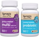 Renzos Vitamin Happy Tummies Bundle, Probiotika til børn og Picky Eater Kids Multivitamin