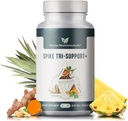 Spike Tri- Support + med Nattokinase, Bromelain, og gurkemeje - Inkluderer Mælkebøtte Extract, Black Seed Extract, Green Tea Leaf, Selenium til en fuld Spectrum Spike Support Supplement