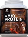 Premium 100% Whey Protein Powder 24g, Double Rich Chocolate, Advanced Isolate Protein for Muscle Gain, Recovery & immunsystem support, Ingen tilsat sukker, For Shakes & Chocolate Smoothies - 24 Serveringer