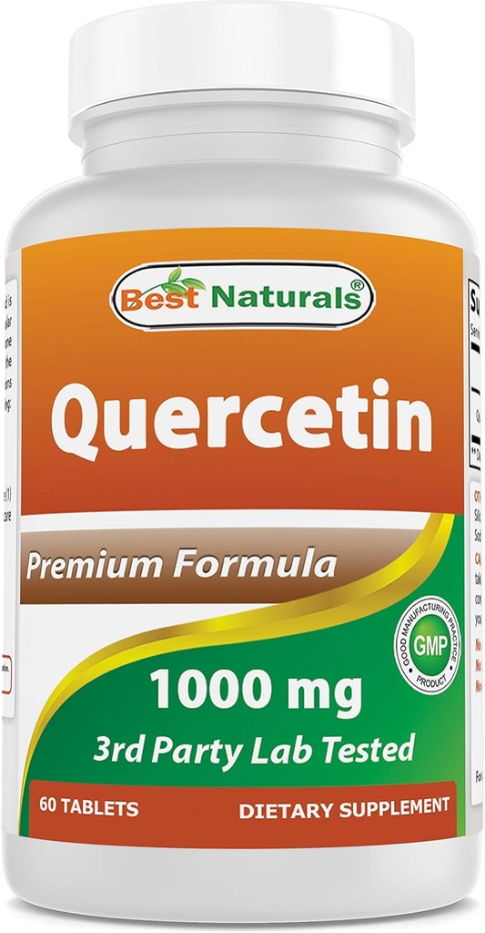 Bedste Naturals Quercetin 1000 mg tabletter - immunforsvar - 60 greve