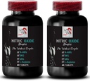 Dagligt supplement - NITRIC OXIDE BOOSTER - nitrogenoxid kosttilskud til mænd, Motion supplement, Performance boost, Power fokus, Stamina formel, Endurance booster, Muskelforstærker 2 Flaske 120 Tabs