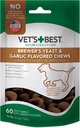 Vet 's Best Brewer' s Gær & hvidløg Chews, Omega 3 for hunde sund hud & Coat Beskyttelse for hunde, hund formuleret med veterinær anbefalet dosering, hvidløg Kosttilskud, 60 ct
