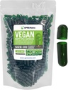 XPRS Nutra Størrelse 00 Tomme kapsler - 500 Grev Tomme Veganske kapsler - Vegetariske Tomme piller - DIY Vegetabilske Kapsler Filling- Veggie Pill Caps (Forest Green)