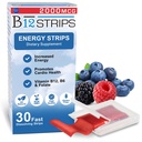 Essential Source 2000 mcg Methylcobalamin Vitamin B12 Sublingual Energy Strips C124; Biotin, B6, 5-MTHF L- Methylfolate C124; Sublingual B12 Vitamin, Folate C124; Energi, Nerve funktion - 30 Strips