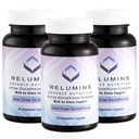 Reluminer Advance White Active Glutathione Complex - Max dosis 900mg Glutathion med 6X boostere, ALA & NAC - Anti- Aging Skin Brightening Supplement - 60 Caps x 3 flasker