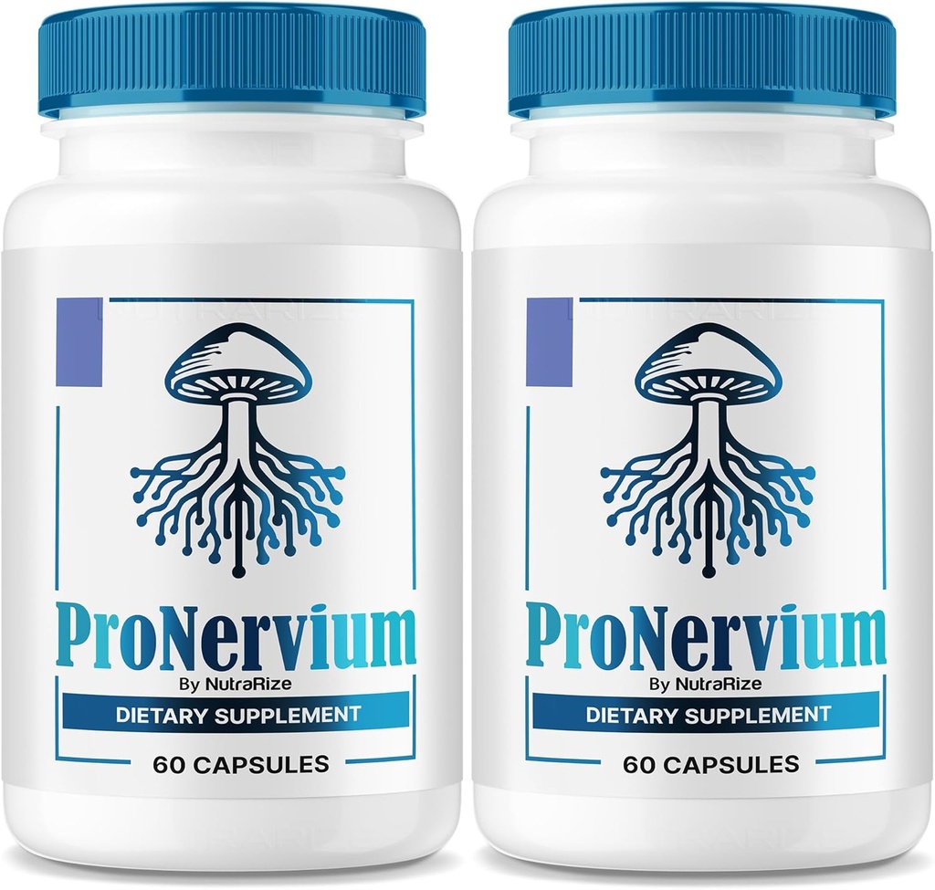 (2 Pack) ProNervium - ProNervium Advanced Nerve Health Supplement, ProNervium Nerve Support Dietary Pills, All-Natural Formula for Dynamic Lifestyle, Pro Nervium Pastillas Reviews (120 Capsules)