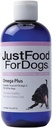 JustfoodForDogs Omega Plus Premium Fish Oil for Dogs Omega 3 Supplement, Flydende, 8 oz