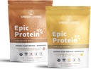 Spraut Living Epic Protein Bundle - Chokolade Maca & Vanilla Lucuma (20g Organic Plant-baseret protein pulver, Vegan, Gluten Free, Superfoods) Name 124; 1lb, 12 Servere