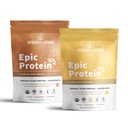Spraut Living Epic Protein Bundle - Chokolade Maca & Vanilla Lucuma (20g Organic Plant-baseret protein pulver, Vegan, Gluten Free, Superfoods) Name 124; 1lb, 12 Servere