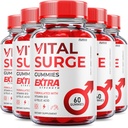 (5 Pack) Vital Surge Gummies - Official Formel - Maksimal Styrke Vital Surge Gummies, Vitalbølge Vitamin Supplement Gummies Advanced Wellness Support, Vital Surge Gummies Made in USA (300 Gummies)