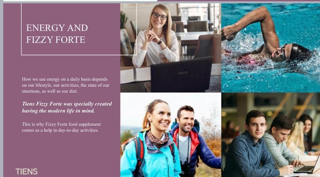 Tiens Magnesium Food Supplement with Vitamins and Minerals, Fizzy Sparkling Tablets (84g) - Magnesium, Vitamin B2, Sweet Basil & Beetroot Extracts - Energy Boost