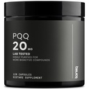 Toniiq 99% + 20mg Supplement - Ultra High Renhed PQQ 20mg Koncentreret Formel - PQQ 20 mg 120 Kapsler - Pyrroloquinolin Quinone Supplement - 1 Kapsel Servering - Vegetariske Kapsler