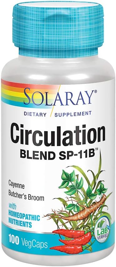 SOLARAY Circulations Blend SP- 11B Beeg 124; Urter & Cell Salt til sund cirkulerende System Support