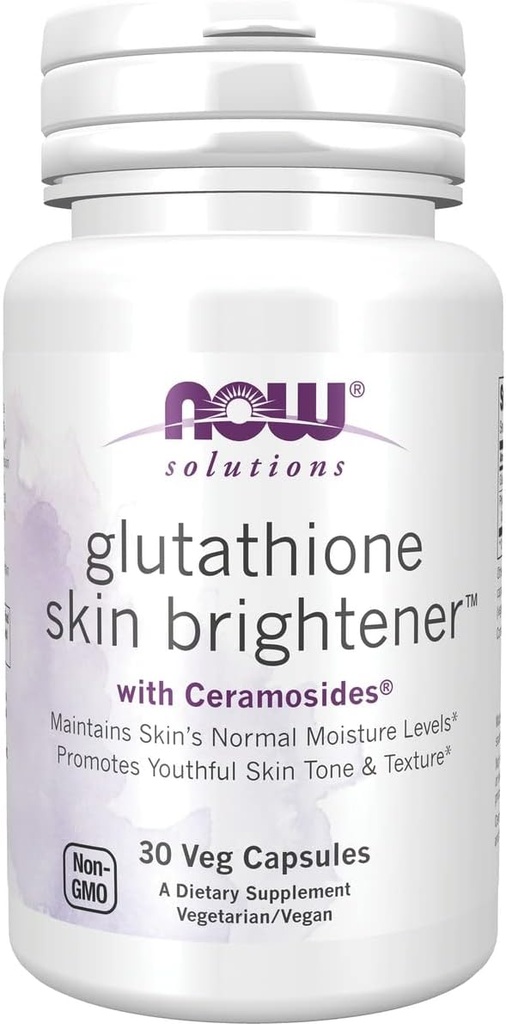 Glutathion Hud Brightener med Ceramosider nu fødevarer 30 VCs