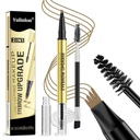 2 i 1 Long- Language Eyebrow Blyant and Brow Up-Grade Gel, Light Brown and Brown Shades (3 # Dark Brown)