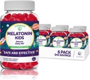 Lunakai Kids Melatonin Gummies 1mg - Tastiest Proprietary Formel - Non-GMO, Vegan, Gluten Free Chewable Low Dosis Supplement for Kids - Natural Sleep Gummy for Children 2 Year Old + - (6 Pack)