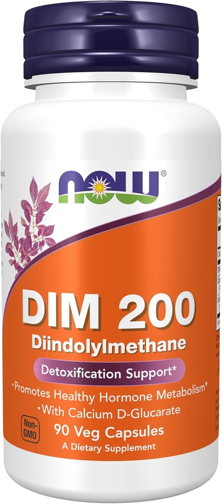 NU Foods Supplements, DIM 200 (Diindolylmethan) med Calcium D- glucarat, 90 Veg Kapsler