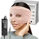 Fugtig varme Sinus tryk relief maske med 3 varmeindstillinger, Ekstra store ansigt opvarmning Pad for øjne, Sinusitis, Hormone Migræne, Spænde Hovedpine Relief