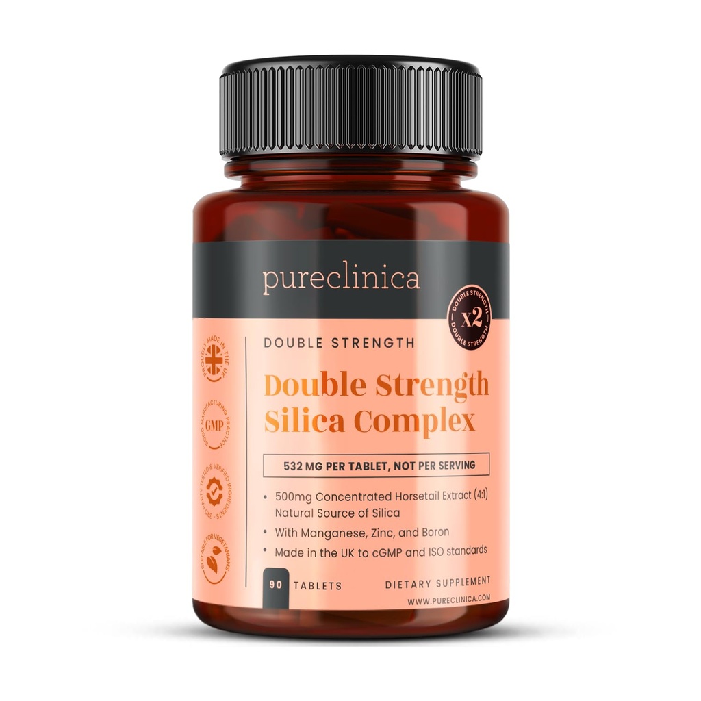 Double Strength Silica Complex - 3 Month Supply! (2000mg Horsetail Extract x 90 Tablets)