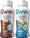 OWYN Kun hvad du har brug for High Protein Plant Based Complete Nutrition Shake, Chocolate & Vanilla Variety Pack, 12 Fl Oz (12 Pack)