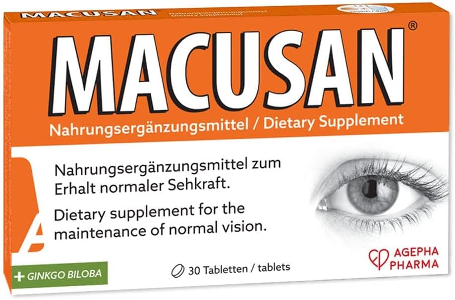 Tør øjentabletter til aldersrelaterede øjensundhedsmæssige problemer; Eye Vitamin & Mineral supplement med Lutein, Zeaxanthin, Ginkgo Biloba & Omega-3 at forbedre Eyewensight 124; Eye Kosttilskud til tørre øjne