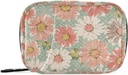 Pill Organizer Vintage Flower Daisy Pill Box 7 Dag Pill Case Travel Pill Organizer Bag med lynlås Portable ugentlige sag Kompakt størrelse for Vitamin Supplement Holder