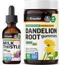 BIO KRAUTER Milk Thistle Tincture 2 Fl. Oz. & Mælkebøtte 60 Gummies