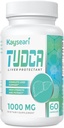 TUDCA Bile Salts Supplement 1000mg - 60 Veggie Kapsler, Lever Support Supplement for Detox Rense, Gelatine Free