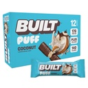 Bygget bar, Puff Protein Bars, kokos Puff, 17g Protein Snacks, On- The- Go Bars, Kun 140 kalorier, 6g Sukker, Collagen, Gluten Free, 12 Greve