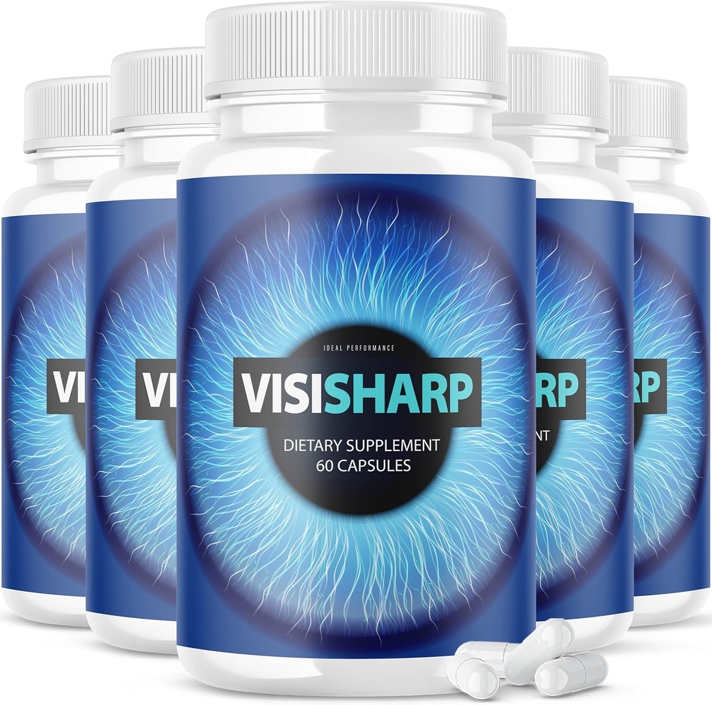 (5 Pack) Visicharp Advanced Eye Health Formel for Eyes Pills Visi Sharp Supplement (300 kapsler)