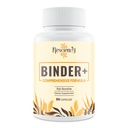 Detox Binder Supplement - Aktiveret kul, Zeolit, Bentonit Clay, Milk Thistle, Proprietary Blends - Lever & Gut, Max Absorption, 90 Veganske Kapsler