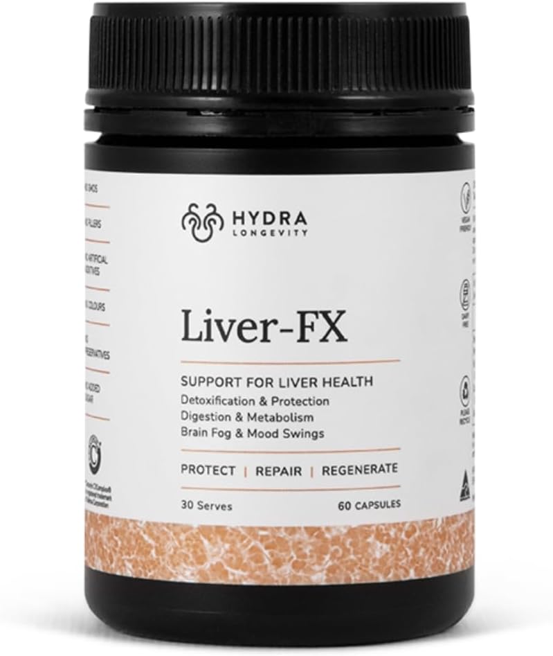 Liver-FX Liver Support Supplement with Milk Thistle, Dandelion Root, Liver Cleanse & Detox Formula, Non-GMO, Vegan, 60 Capsules (30 Servings)