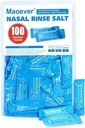 Neti Pot Salt Packets - 100 Individuelt indpakket Saline Packets til Nasal Wash Budd124; Neti Pot Refill Kit