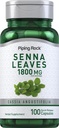 Piping Rock Senna Leaves Kapsler 1800 mg 1 125; 100 Greve 1 125; Non- GMO, Gluten Free Supplement