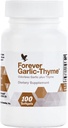 Forever Living - Forever Garlic- Thyme - Kardiovaskulær & immunforsvar med 10mg hvidløg ekstrakt & 50mg Thyme Leaf Powder - Odorless Softgel, Gluten- Free - 100 Softgels