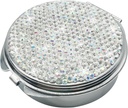 Bling Pill sag for purse Medicine Vitamin Container Holder Pocket Pill sag Runde Medicine Organizer for Vitamin / Fish Oliils / Supplement Travel Medicine Kit (3 Segment Sølv)