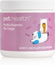 Pet Health Multivitamin Formel til hunde, fremmer sund hud & Coat, sund vækst, stærke knogler & tænder, understøtter immunsystemet, Market America (90 Servere)