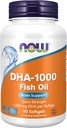 Now Foods Supplements, DHA 1000 Brain Support, Extra Strength, 1000 mg DHA, 90 Softgels