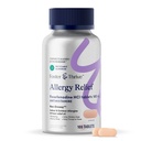 Foster & Thrive Fexofenadine HCl Non Drowsy Allergy Relief for Hay Fever, Pollen, Itchy Eyes, og sæsonallergi, Effektiv støtte til børn og voksne, 180 mg, 100 tabletter