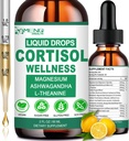 Cortisol Kosttilskud til kvinder og mænd, 16- in-1 Cortisol Reducer Detox Manager w. Magnesium, Ksm- 66 Ashwagandha, L- Theanine, Rhodiola, Phosphatidylserin til nedre cortisol, Recess Mood, Focus Support