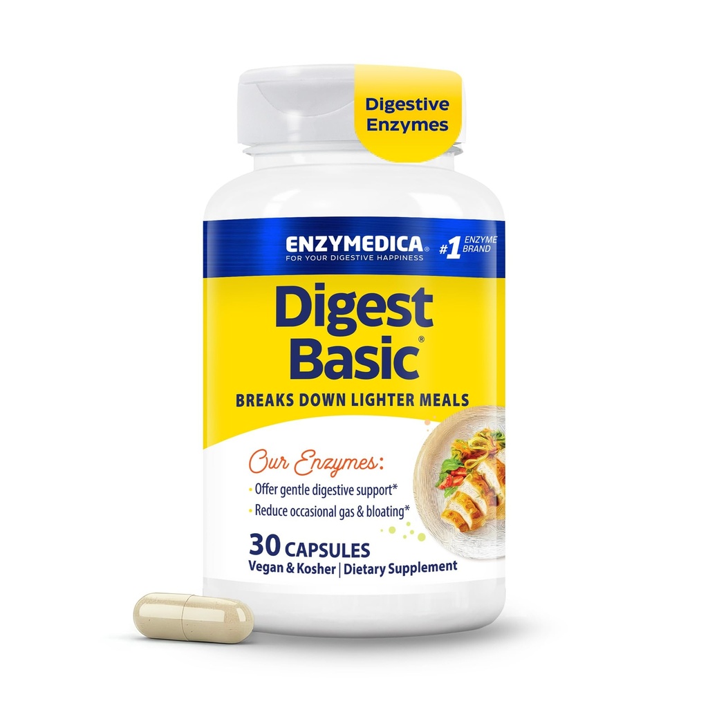 Enzymedica - Systematisk Basic, Essential Full Spectrum fordøjelsesenzymer, 30 Greve