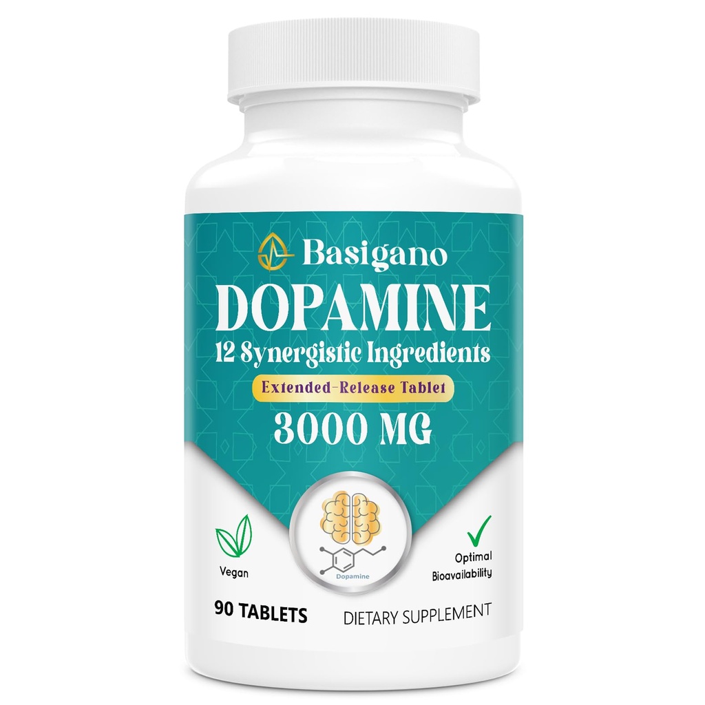 Natural Dopamin Supplement - 90 tabletter (pakke med 1)