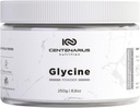 Glycin Pulver 250g • 124; Non- Essential Aminosyrer Supplement for Post Workout Muscle Recovery, fordøjelse, dvalestøtte + mere - Vegan, Additive- Free, Third- Party Testet • 124; Centenarius Nutrition
