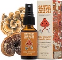 SuperMush Daily Immunity Mouth Spray Organic - Mushroom Immunity Spray Supplements - Turkey Tail & Reishi Mixed Mushrooms Extract - Immune & Digestive Health Support - 30ml Pure & Organic Turkey Tail