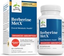 Terry naturligt Berberine MetX Extra Strength - Hjerne & Lever sundhed Support - Supplement med Indisk Barberry Root Extract - Vegan Kapsler for Metabolic Health Support - 60 Kapsler