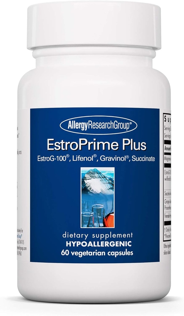 Allergy Research Group Flashs No more Supplement - Menopause Support til kvinder, Østrogen, Menopause Relief, for Hot Flashs & Night Sweats - 60 Greve
