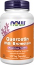 Now Foods Supplements, Quercetin med bromelain, Balanceret immunsystem *, 120 Veg kapsler